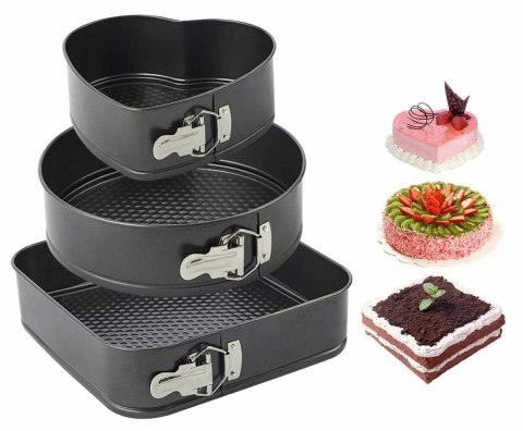 AG670A Forma do pieczenia ciast 3szt AG670A Forma do pieczenia ciast 3szt