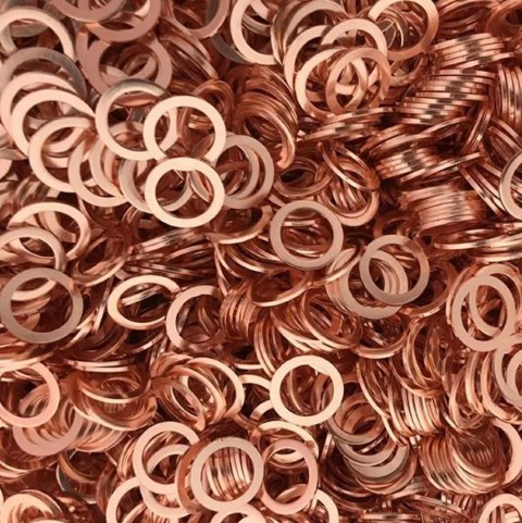 DA15 Zestaw podkładek miedzianych 200szt DA15 Zestaw podkładek miedzianych 200szt