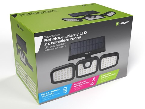 Reflektor solarny LED z czujnikiem ruchu TRACER SATURN Reflektor solarny LED z czujnikiem ruchu TRACER SATURN
