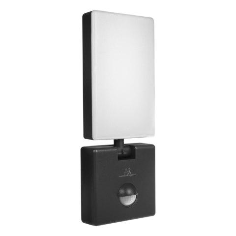 Lampa LED z czujnikiem ruchu Maclean, czujnik ruchu PIR, kolor czarny, 10W, IP65, 800lm, barwa neutralna biała (4000K) MCE516 B Lampa LED z czujnikiem ruchu Maclean, czujnik ruchu PIR, kolor czarny, 10W, IP65, 800lm, barwa neutralna biała (4000K) MCE516 B