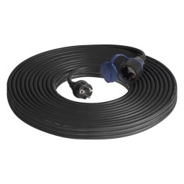 Przedłużacz warsztatowy bryzgoszczelny IP44, 1x2P+Z 30m,kabel gumowy olejoodporny H07RN-F 3x1,5mm?, 230VAC/16A, schuko