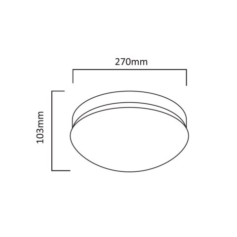 Sufitowa lampa 1xE27 z czujnikiem Maclean, czujnik mikrofalowy, klosz PMMA, max. obciążenie 25W, IP20, MCE309 Sufitowa lampa 1xE27 z czujnikiem Maclean, czujnik mikrofalowy, klosz PMMA, max. obciążenie 25W, IP20, MCE309