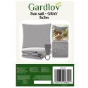ŻAGIEL  PRZECIWSŁONECZNY 3x2M - SZARY GARDLOV 23162