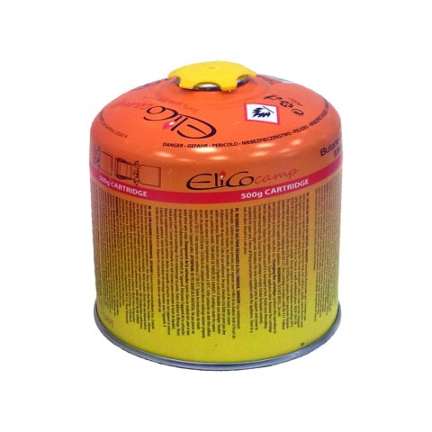 Zas. gaz. elico, propan/butan z zaworem 500g, 65500 Zas. gaz. elico, propan/butan z zaworem 500g, 65500