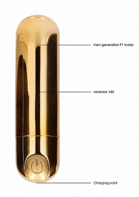 10 Speed Rechargeable Bullet - Gold 10 Speed Rechargeable Bullet - Gold