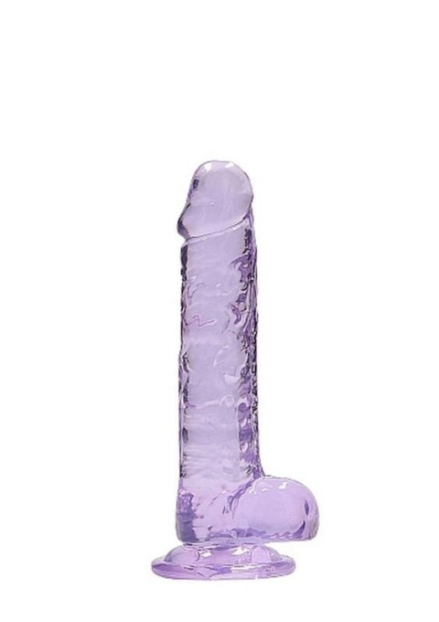 7"" / 18 cm Realistic Dildo With Balls - Purple 7"" / 18 cm Realistic Dildo With Balls - Purple