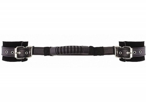 Adjustable Leather Handcuffs - Black Adjustable Leather Handcuffs - Black