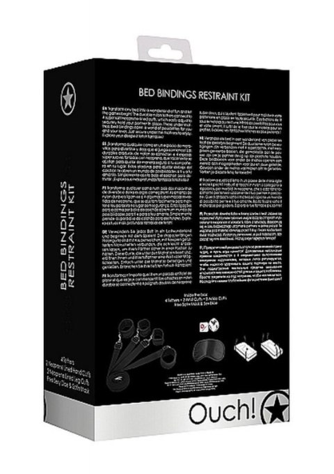 Bed Binding Restraint Kit - Black Bed Binding Restraint Kit - Black