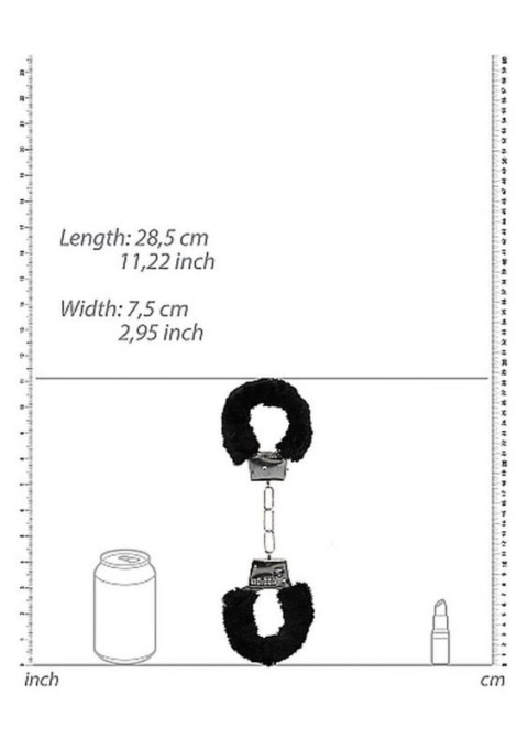 Beginner""s Handcuffs Furry - Black Beginner""s Handcuffs Furry - Black