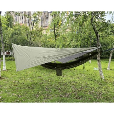 Hamak turystyczny z tarpem i moskitierą 260x140 cm Hamak turystyczny z tarpem i moskitierą 260x140 cm
