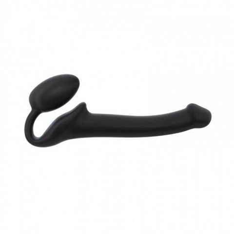 SEMI-REALISTIC BENDABLE STRAP-ON BLACK - S SEMI-REALISTIC BENDABLE STRAP-ON BLACK - S