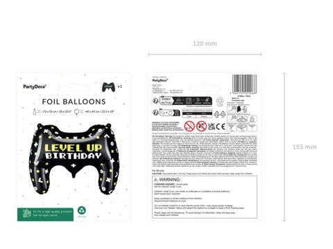 BALON FOLIOWY GAMEPAD 72X52CM BALON FOLIOWY GAMEPAD 72X52CM