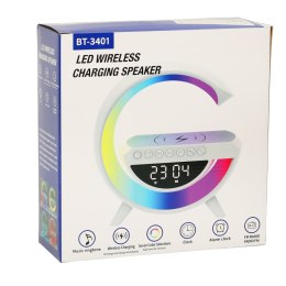 LAMPKA LED RGB ŁADOWARKA INDUKCYJNA RADIO BUDZIK ZEGAR