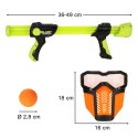 PISTOLET NA KULKI PIANKOWE ZESTAW + MASKA OCHRONNA 2 SZT.
