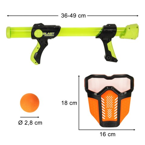 PISTOLET NA KULKI PIANKOWE ZESTAW + MASKA OCHRONNA 2 SZT. PISTOLET NA KULKI PIANKOWE ZESTAW + MASKA OCHRONNA 2 SZT.