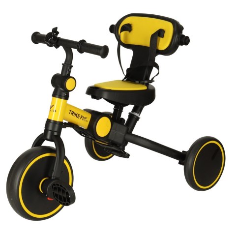 ROWEREK TRÓJKOŁOWY TRIKE FIX V4 ŻÓŁTO-CZARNY Z DASZKIEM ROWEREK TRÓJKOŁOWY TRIKE FIX V4 ŻÓŁTO-CZARNY Z DASZKIEM