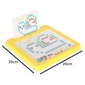 TABLICA MAGNETYCZNA MONTESSORI MOZAIKA KOLOROWE KROPKI ŻÓŁTA 26 X 26 CM
