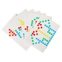 TABLICA MAGNETYCZNA MONTESSORI MOZAIKA KOLOROWE KROPKI ŻÓŁTA 26 X 26 CM