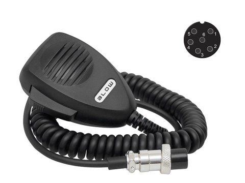24-116# Mikrofon do cb 6pin 24-116# Mikrofon do cb 6pin
