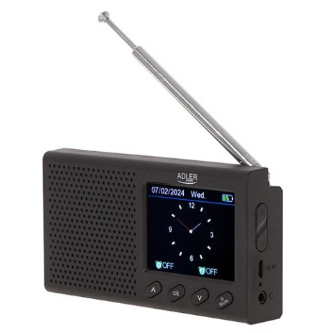 AD 1198 Radio przenośne - lcd - fm - bluetooth - zegar AD 1198 Radio przenośne - lcd - fm - bluetooth - zegar