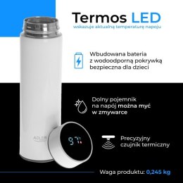 AD 4506 white Termos led 473ml biały