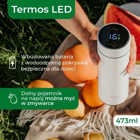 AD 4506 white Termos led 473ml biały AD 4506 white Termos led 473ml biały