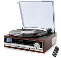 CR 1168 Gramofon z radiem i bluetooth / mp3 / usb / sd / nagrywaniem