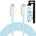 KABEL USB TY PU C - USB TY PU C 100 W 1,5 M NIEBIESKI KRUGER&MATZ BASIC