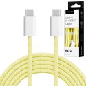 KABEL USB TY PU C - USB TY PU C 60 W 1 M ŻÓŁTY KRUGER&MATZ BASIC