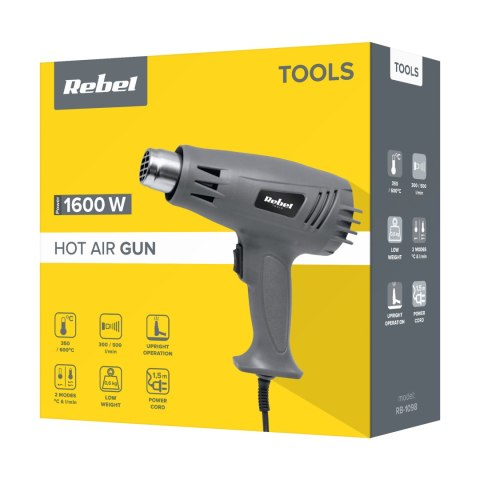 Opalarka na gorące powietrze 1600W Rebel Opalarka na gorące powietrze 1600W Rebel
