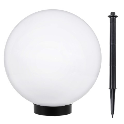 Solarna lampa GreenBlue, wolnostojąca, ogrodowa, kula 25x25x58cm, bialy LED, GB166 Solarna lampa GreenBlue, wolnostojąca, ogrodowa, kula 25x25x58cm, bialy LED, GB166