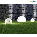 Solarna lampa GreenBlue, wolnostojąca, ogrodowa, kula 25x25x58cm, bialy LED, GB166