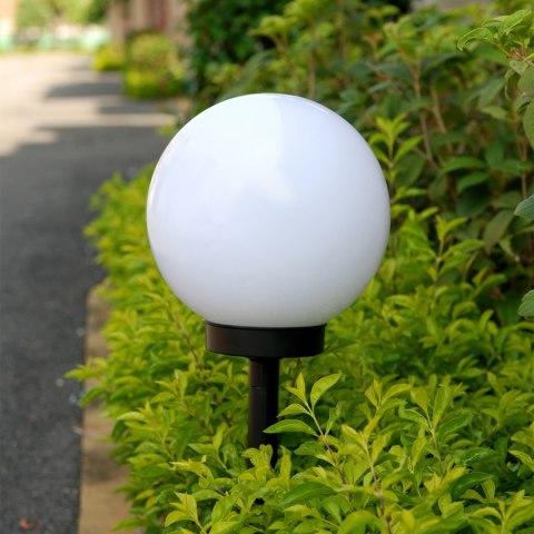 Solarna lampa GreenBlue, wolnostojąca, ogrodowa, kula 25x25x58cm, bialy LED, GB166 Solarna lampa GreenBlue, wolnostojąca, ogrodowa, kula 25x25x58cm, bialy LED, GB166
