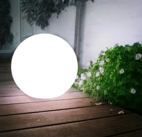 Solarna lampa GreenBlue, wolnostojąca, ogrodowa, kula 25x25x58cm, bialy LED, GB166 Solarna lampa GreenBlue, wolnostojąca, ogrodowa, kula 25x25x58cm, bialy LED, GB166