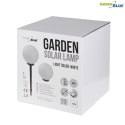 Solarna lampa GreenBlue, wolnostojąca, ogrodowa, kula 30x30x63 cm, GB168