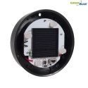 Solarna lampa wolnostojąca ogrodowa GreenBlue, kula 15x15x48cm, bialy LED, GB121