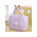 Kosmetyczka damska pikowana kuferek z rączką 18,5 x 12,5 x 13cm KS139FIO