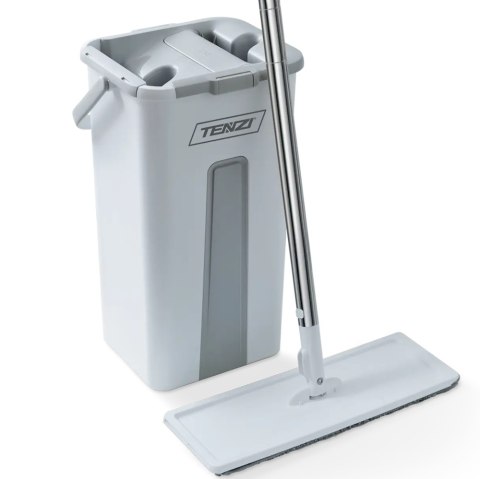 TENZI MOP Płaski Z Wyciskaczem - Mop Z Wiadrem Dwukomorowym TENZI MOP Płaski Z Wyciskaczem - Mop Z Wiadrem Dwukomorowym