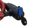 64-002# Blokada rowerowa 1m+2 kluczyki mix kolor
