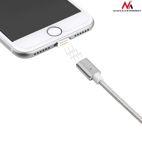 Kabel micro USB magnetyczny silver Maclean Energy MCE160 - Quick & Fast Charge Kabel micro USB magnetyczny silver Maclean Energy MCE160 - Quick & Fast Charge