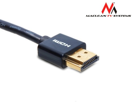 Przewód Maclean, HDMI-microHDMI, ULTRA SLIM, v1.4, A-D, 3m, MCTV-723 Przewód Maclean, HDMI-microHDMI, ULTRA SLIM, v1.4, A-D, 3m, MCTV-723