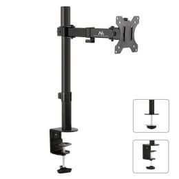 Uchwyt biurkowy do monitora LCD Maclean, pojedyncze ramię, VESA 75x75 oraz 100x100, 13-32