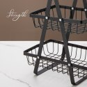 Trzypoziomowy regał, koszyk na owoce i warzywa 34 x 17,5 x 47cm SZ44CZ