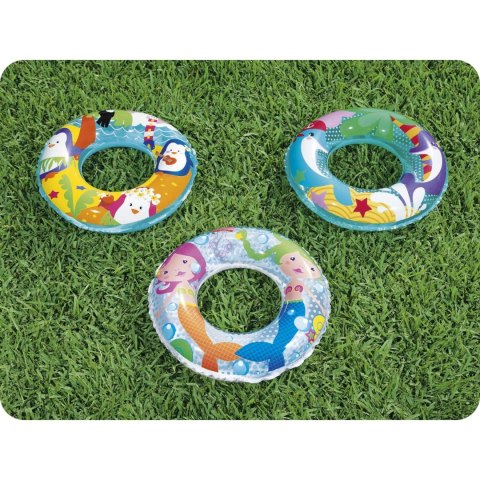 Koło plażowe do pływania Morskie Przygody dla dzieci Bestway 36113 pingwin