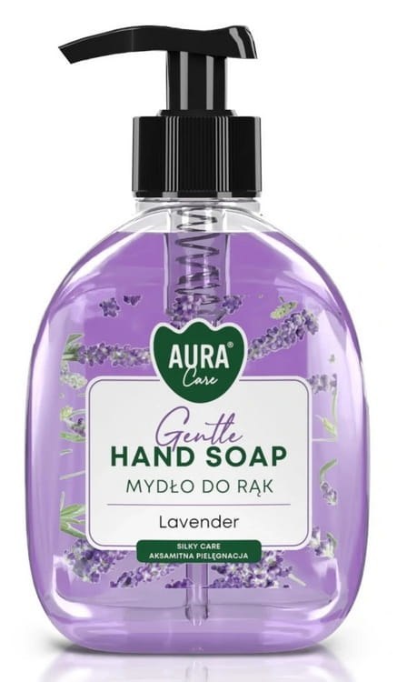AURA Care Mydło Do Rąk Delikatne Lawenda 300 ml Z Dozownikiem AHS-001-002 AURA Care Mydło Do Rąk Delikatne Lawenda 300 ml Z Dozownikiem AHS-001-002