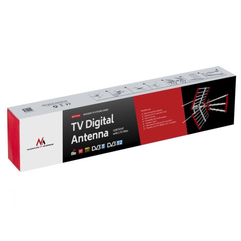 Antena zewnętrzna TV DVB-T kierunkowa Maclean MCTV-915 LTE VHF-UHF MUX8 Antena zewnętrzna TV DVB-T kierunkowa Maclean MCTV-915 LTE VHF-UHF MUX8