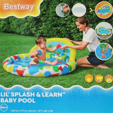 BASEN BRODZIK Z PODUSZKĄ BESTWAY 52378 120CM BASEN BRODZIK Z PODUSZKĄ BESTWAY 52378 120CM