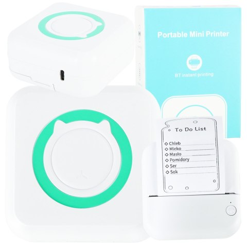 DRUKARKA MINI TERMICZNA DO ZDJĘĆ NOTATEK KIESZONKOWA BLUETOOTH DRUKARKA MINI TERMICZNA DO ZDJĘĆ NOTATEK KIESZONKOWA BLUETOOTH