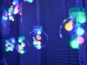 LAMPKI LED KURTYNA KULE ŚWIĄTECZNE CHOINKOWE 3M 108LED MULTIKOLOR