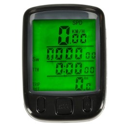 LICZNIK ROWEROWY RALLEX WODOODPORNY PRZEWODOWY PRĘDKOŚCIOMIERZ 25W1 LCD